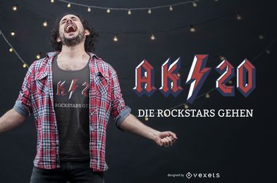 Design de camisetas alemãs de graduação