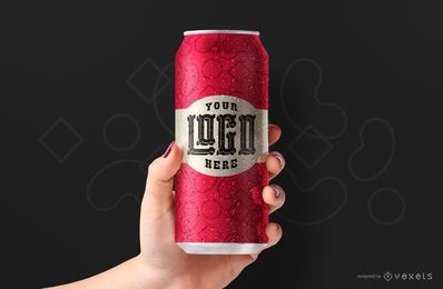 Drink can mockup