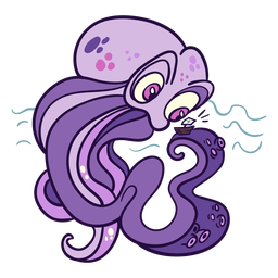 Ilustración de kraken de criatura mítica Diseño PNG Transparent PNG