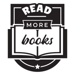 Leer insignia de libros Diseño PNG