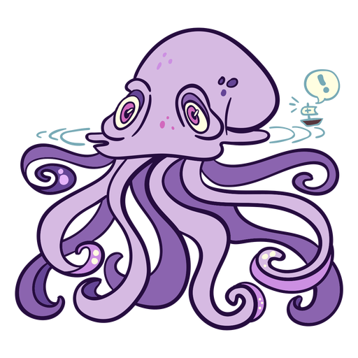 Sea animal kraken illustration PNG Design