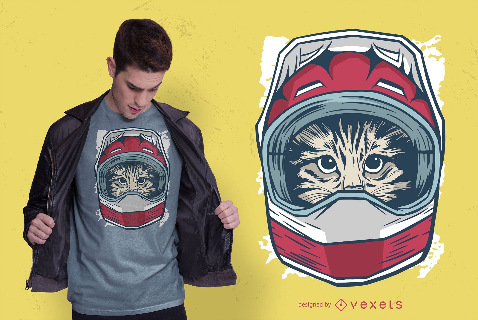 Design de camisetas Cat Driver