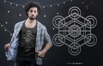 Diseño de camiseta Metatron Cube Diseño de camiseta Metatron Cube