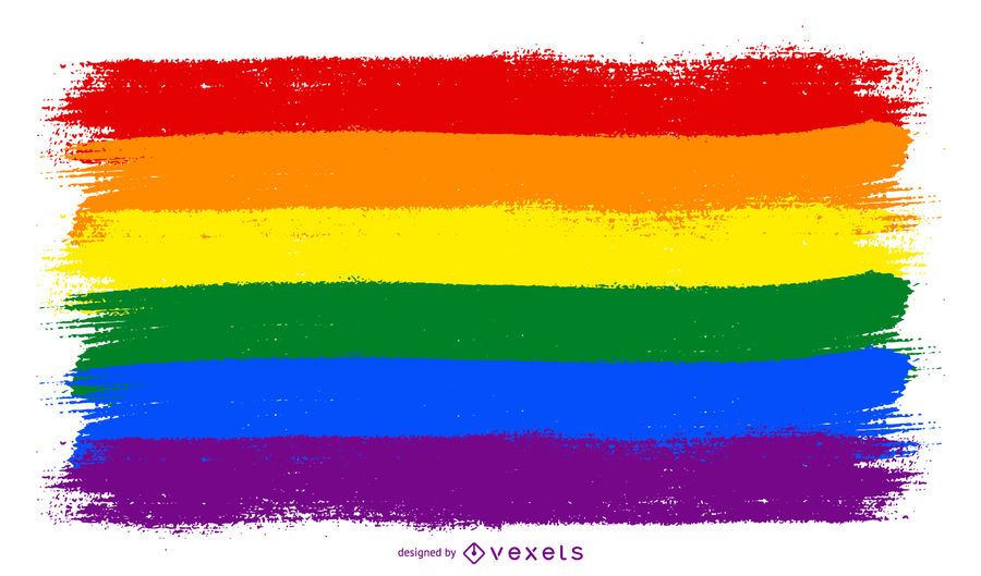Diseño de bandera LGBT Grunge Diseño de bandera LGBT Grunge