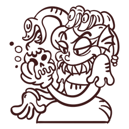 Desenho de cobras medusa Desenho PNG Transparent PNG