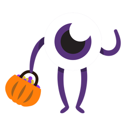 Monstruo de un ojo monstruo de dibujos animados Diseño PNG