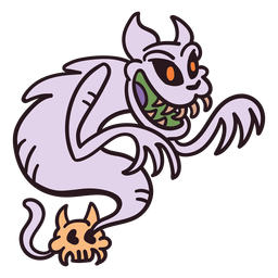 Scary ghost cartoon PNG Design