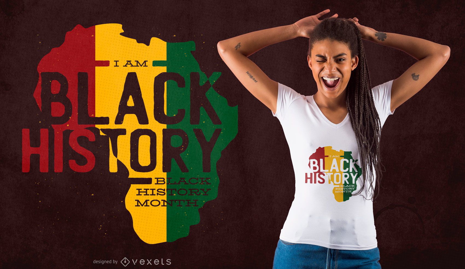 Black History Month Africa T-shirt Design