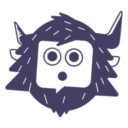 Yeti silueta pegatina yeti Diseño PNG