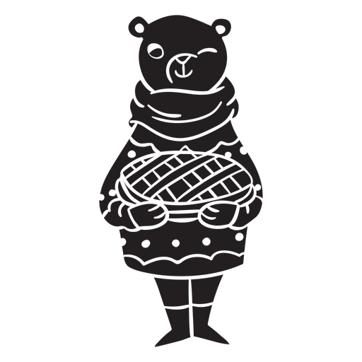 Urso animal de outono Desenho PNG