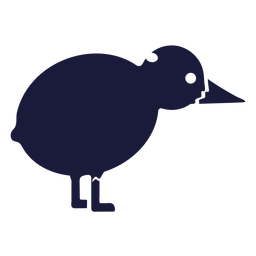 Bird silhouette kiwi PNG Design