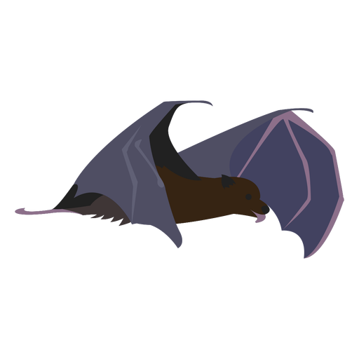 Flat bat night creature PNG Design