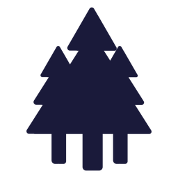Waldbäume Silhouetten PNG-Design