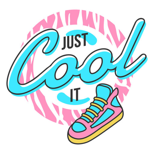 Just cool it lettering PNG Design