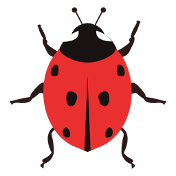 Illustrated Ladybug Wallpaper Background - Vector Download