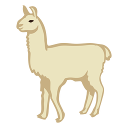 Lama Tier steht PNG-Design