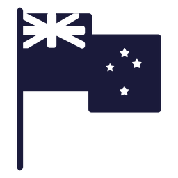 New zealand flag silhouette PNG Design