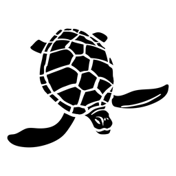 Silhouette Tierschildkröte PNG-Design