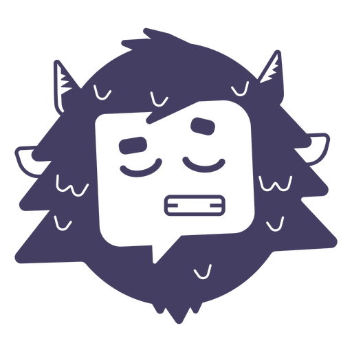 Schneemann Charakter Emoji PNG-Design