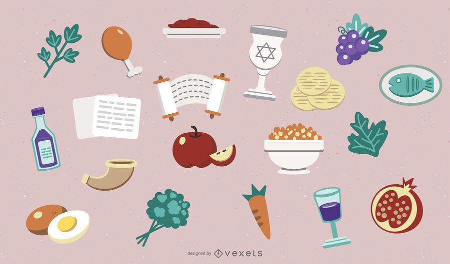 Passover Elements Illustration Pack Passover Elements Illustration Pack