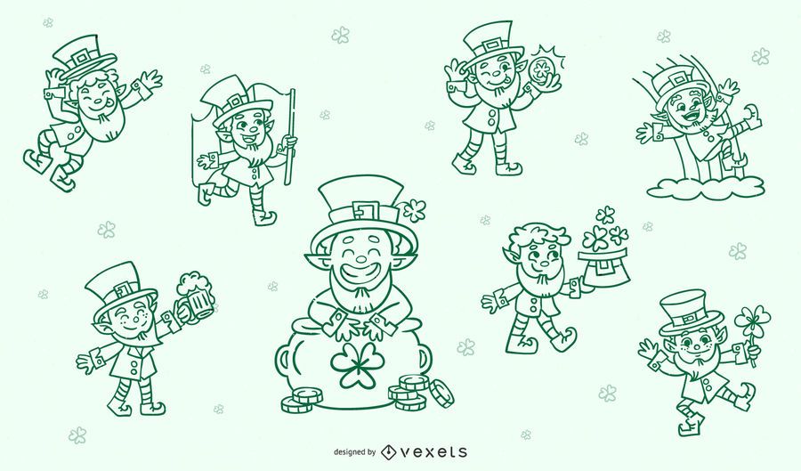St patricks stroke character set St patricks stroke character set