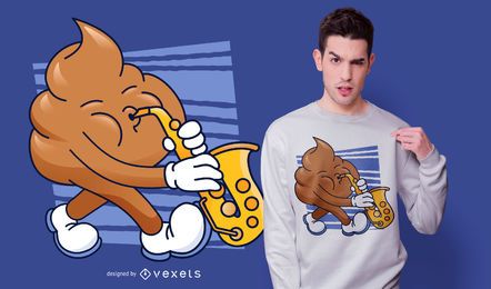 Sax Poop T-shirt Design Sax Poop T-shirt Design