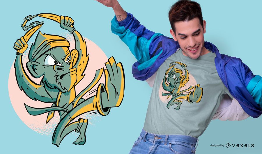 Karate Monkey T-shirt Design Karate Monkey T-shirt Design