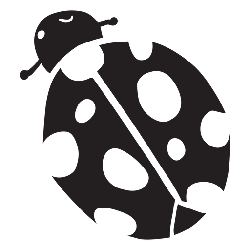 Download Cartoon ladybug top view silhouette - Transparent PNG ...