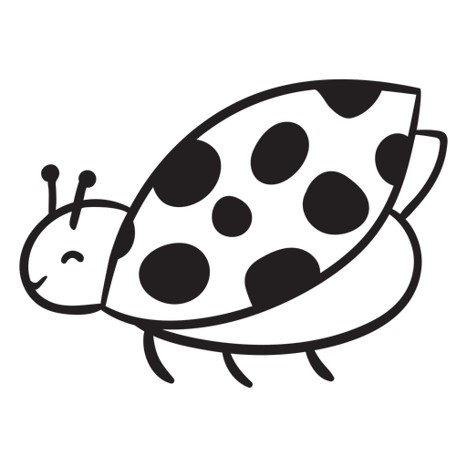 Download Cute ladybug flying outline - Transparent PNG & SVG vector ...
