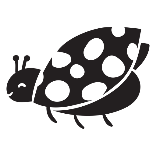 Download Cute ladybug flying silhouette - Transparent PNG & SVG ...
