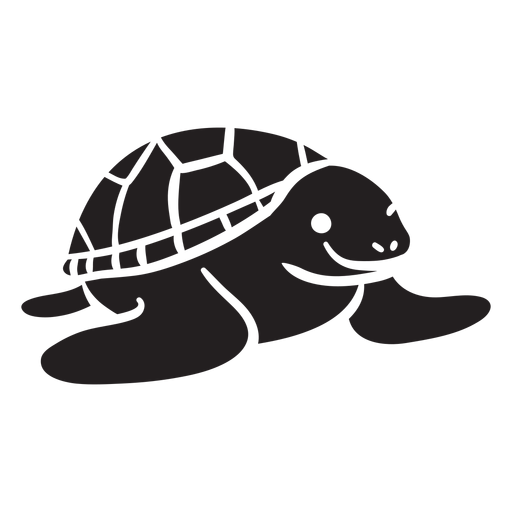 Vista frontal sorridente de tartarugas marinhas Desenho PNG