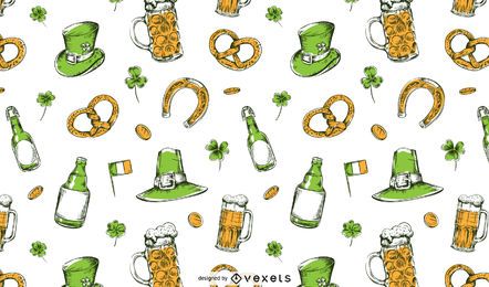Diseño del patrón de San Patricio