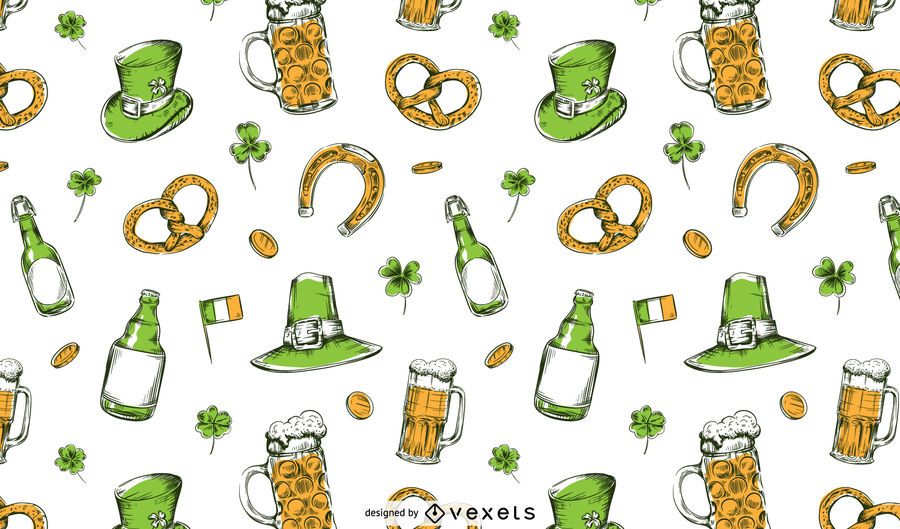 St patrick's pattern design St patrick's pattern design