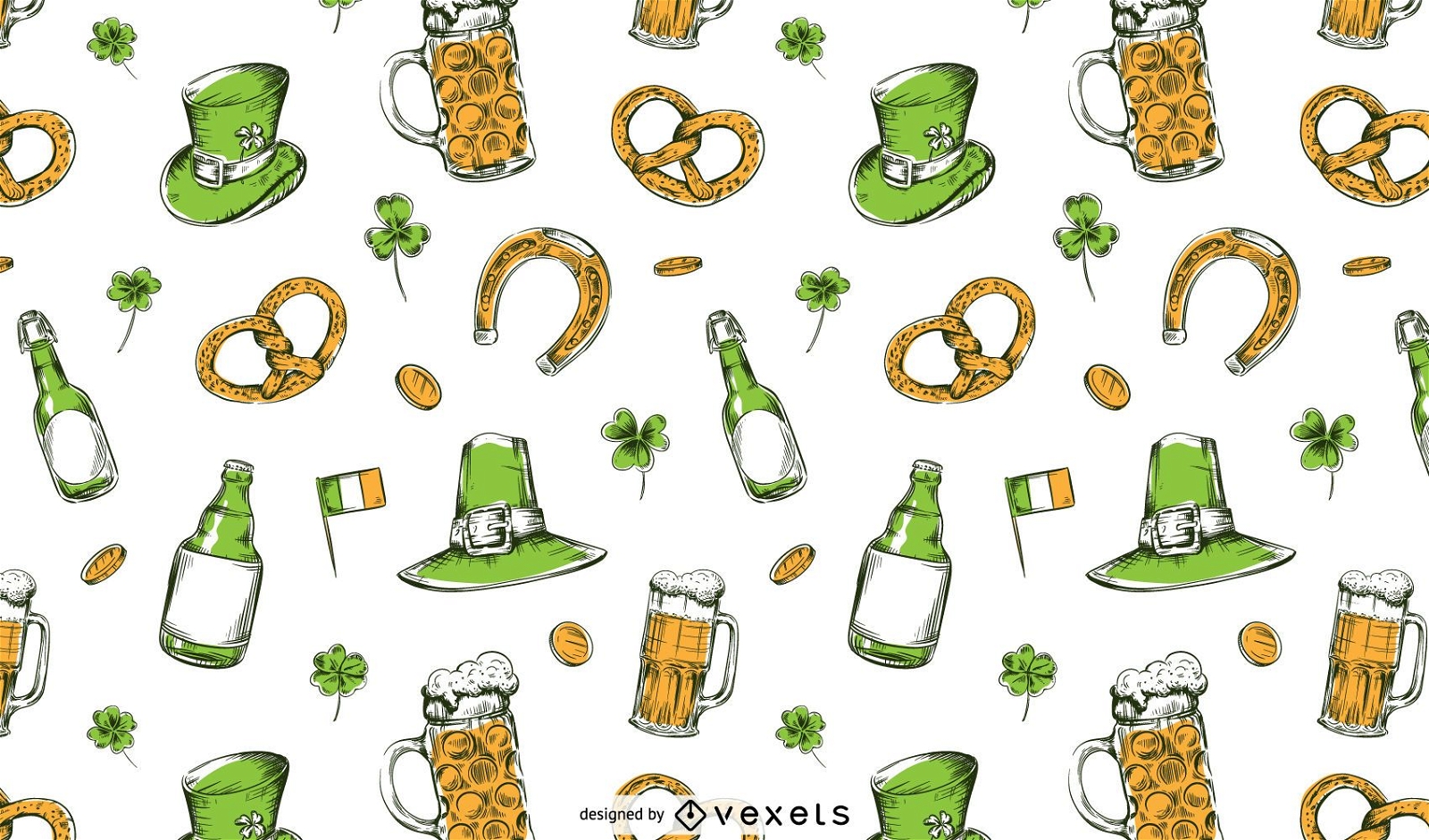 St Patrick&#39;s Musterdesign