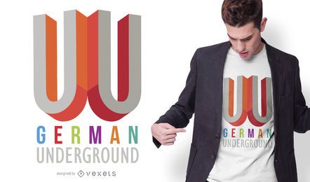 Deutsches Underground T-Shirt Design