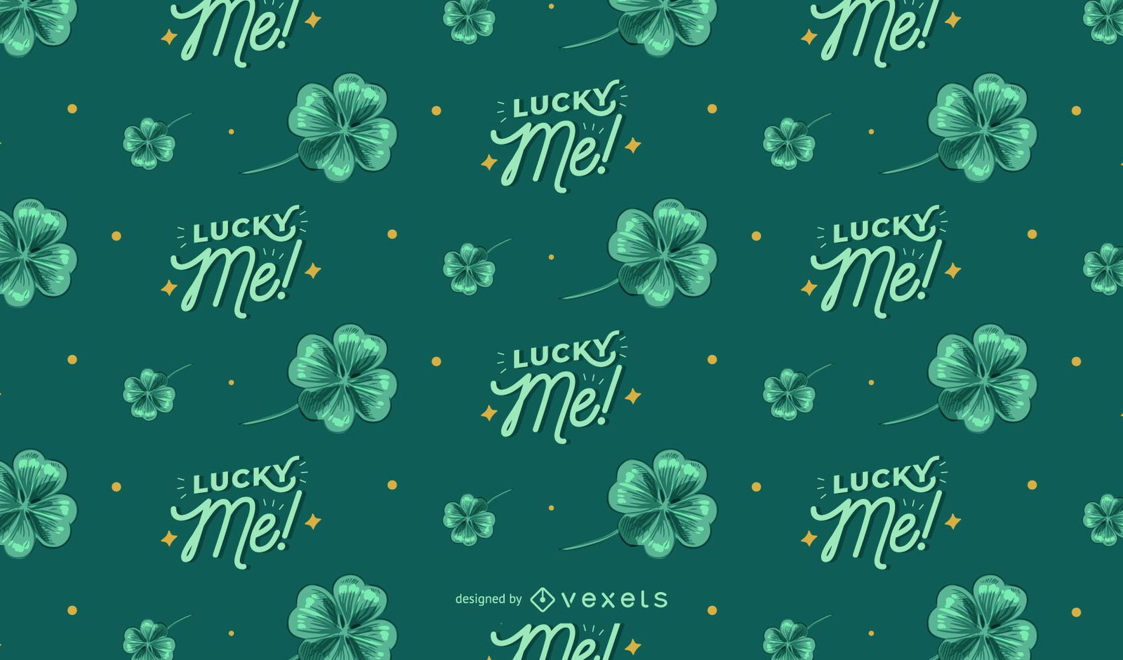 Grünes Musterdesign des St. Patrick&#39;s Day