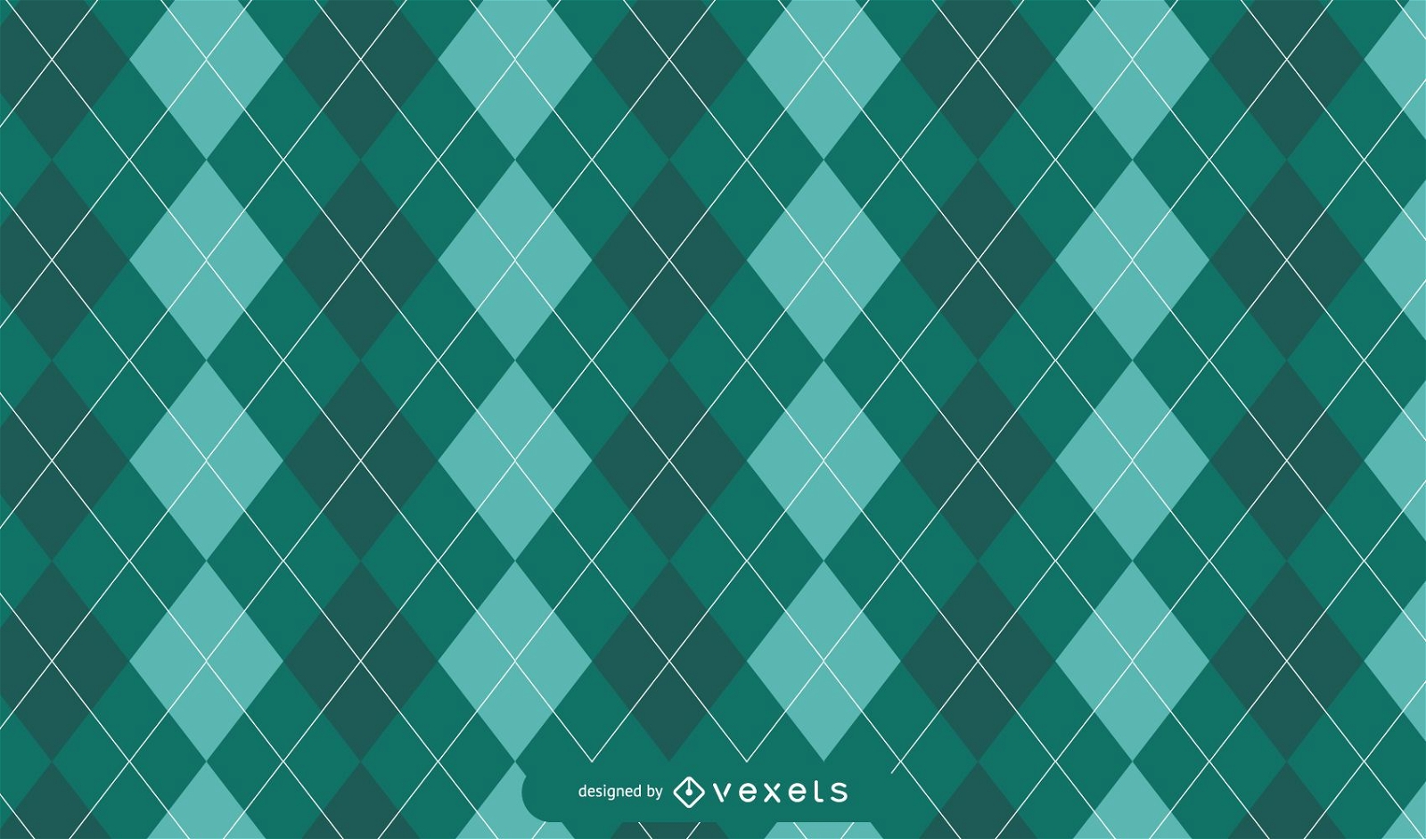 Green Argyle St. Patrick's Pattern Design