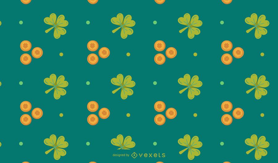 Diseño de patrón de elementos de San Patricio Diseño de patrón de elementos de San Patricio