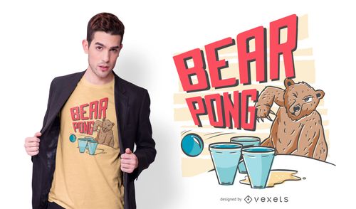 Bear Pong Shirt Grizzly Bear Beer Pong Champion T Shirt