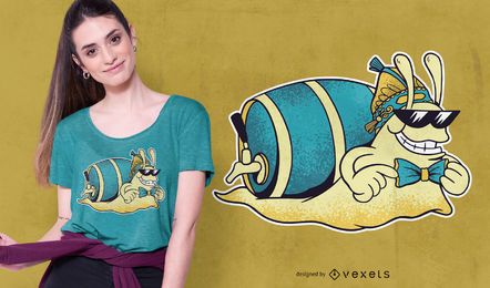 Diseño de camiseta Beer Snail Diseño de camiseta Beer Snail