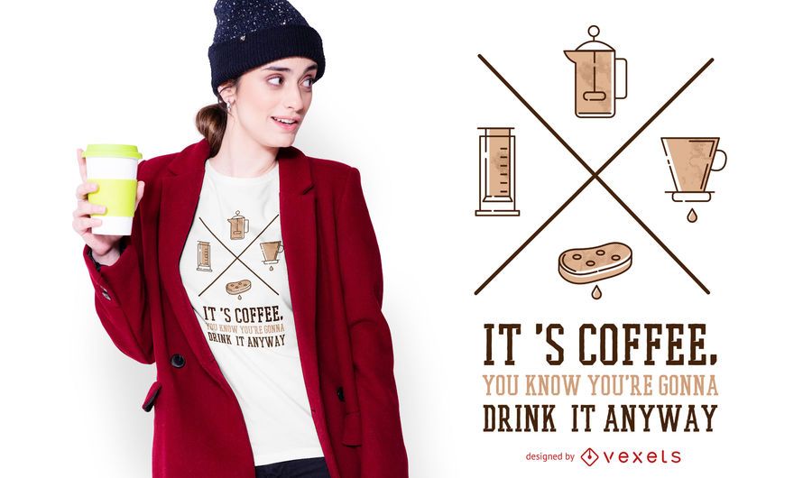 It's coffee quote t-shirt design It's coffee quote t-shirt design