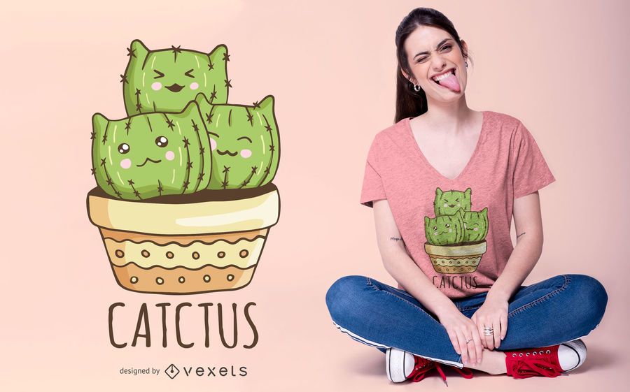 Diseño de camiseta Catctus Diseño de camiseta Catctus