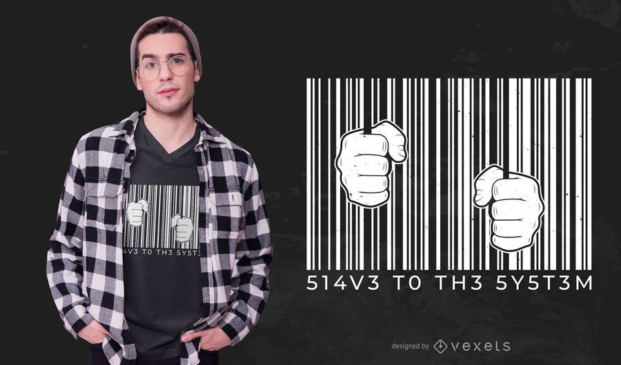 Barcode t-shirt design Barcode t-shirt design