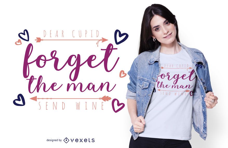 Dear cupid t-shirt design Dear cupid t-shirt design