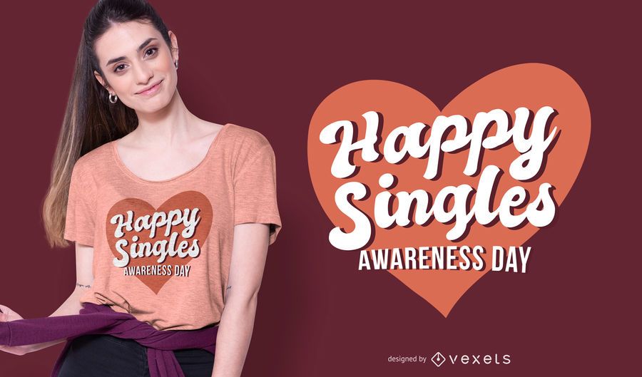 Happy singles day t-shirt design Happy singles day t-shirt design