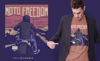 Motorbike freedom t-shirt design Motorbike freedom t-shirt design