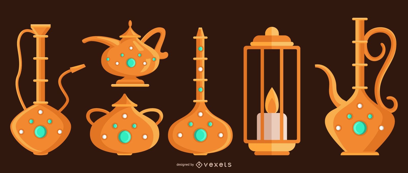 Arabisches Objekt-Design-Set