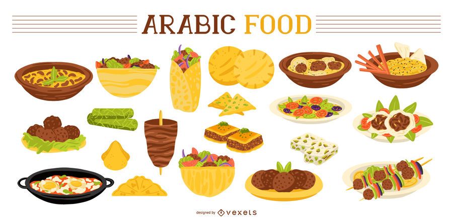 Arabic food collection Arabic food collection