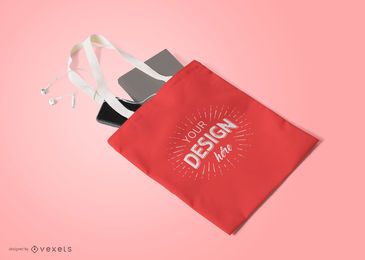 Tote Bag Mockup Composition PSD Editable Template