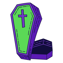 Bunter Halloween-Buchstabe L PNG-Design
